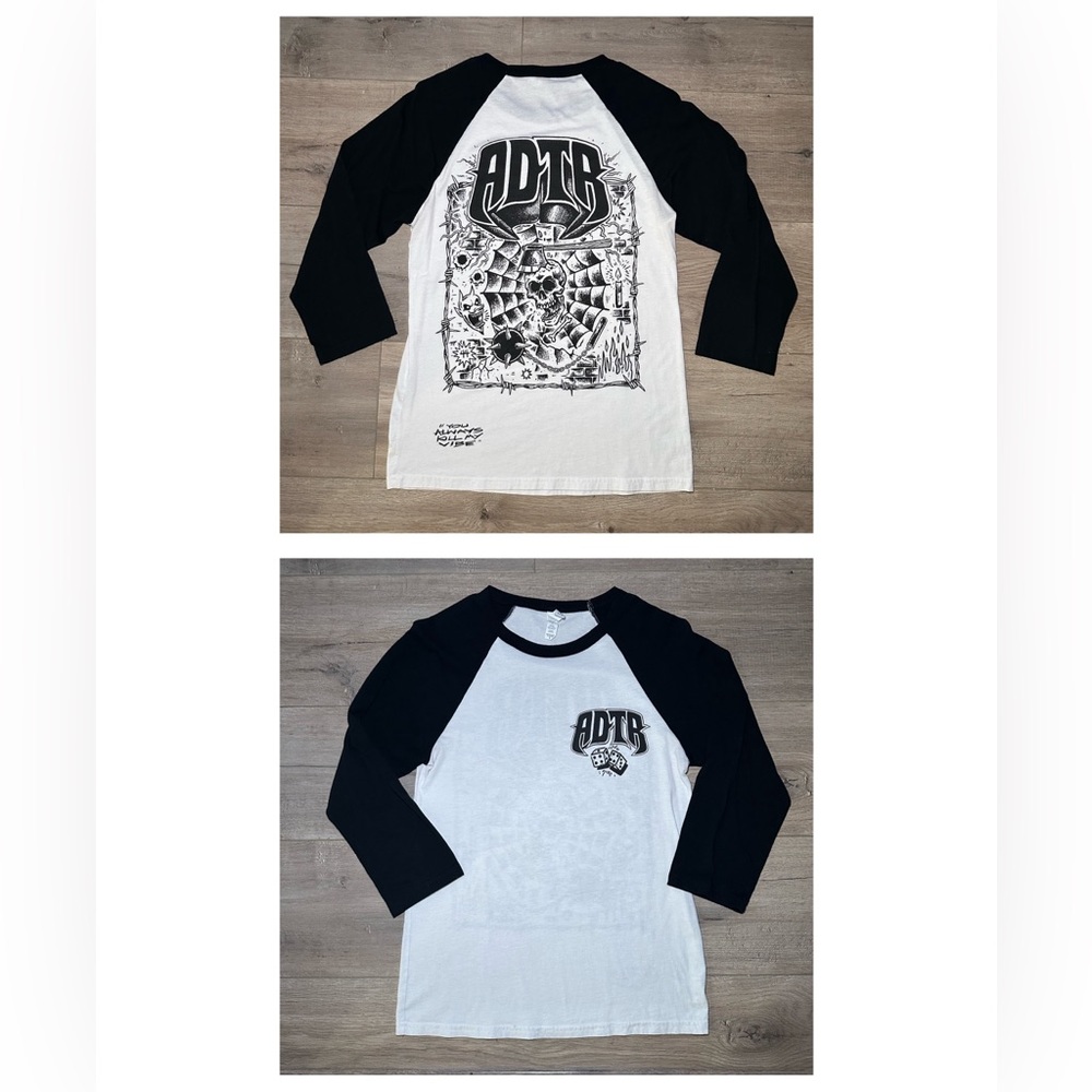 A Day To Remember You Always Kill My Vibe Concert Baseball Tee Shirt